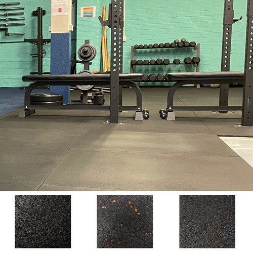 Rubber heavy duty gym mat - rubber,